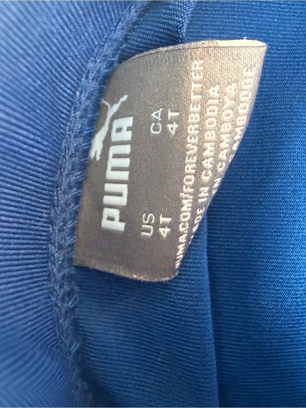 Puma Blue Athletic Skort with Pink Puma Logo - Picture 3 of 3